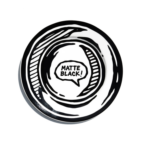 Matte Black Pastry Plate